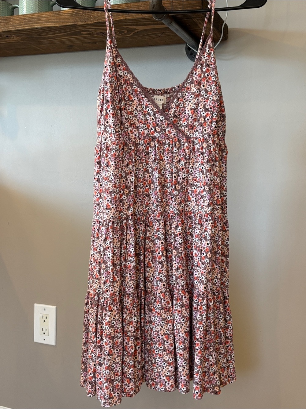 Aeropostale Floral Tiered Mini Dress | Small | 100% Viscose Boho